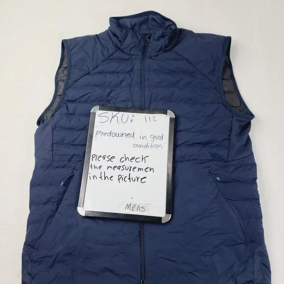 Lululemon Men's Navy Down For It Sleeveless Insulated Puffer Vest Size L - Picture 7 of 7